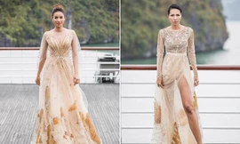 Minh Triệu, Phạm Hương hoá 'nữ thần mặt trời' giữa biển Hạ Long