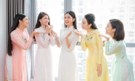 Hình ảnh đáng nhớ của hội chị em 'bông hậu' ở đám cưới Thanh Tú