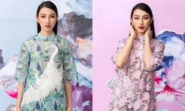 Nguyễn Thúc Thùy Tiên phá cách khi phối áo dài truyền thống với boots 