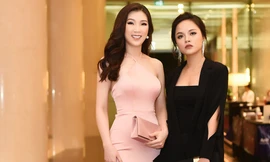 Phí Thuỳ Linh lộng lẫy hội ngộ bạn cũ ‘My sói’ Thu Quỳnh ở dạ tiệc