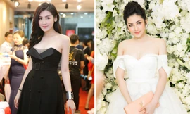 Á hậu Tú Anh đẹp rạng rỡ với đầm cúp ngực, khoe vai trần gợi cảm