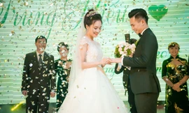 Top 10 HHVN Tố Như diện váy cưới đính kim cương trong hôn lễ