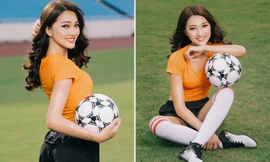 Top 10 HHHV Ngọc Nữ khoe ba vòng nóng bỏng cổ động World Cup 2018