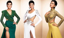 H'Hen Niê lại 'gây bão' với váy dạ hội tuyệt đẹp ở Miss Universe