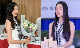 'Nàng thơ xứ Huế' Ngọc Trân đẹp dịu dàng, đọ sắc Á hậu Thuý Vân