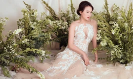 'Nàng dâu' Bảo Thanh khoe vòng 1 quyến rũ với váy ren xuyên thấu