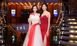 Mỹ Linh, Thanh Tú 'đọ sắc' với váy áo lộng lẫy trên du thuyền 5 sao