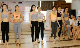 Thí sinh chung khảo phía Bắc HHVN 2018 say sưa luyện catwalk 