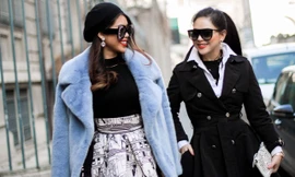 Em chồng Hà Tăng sành điệu như fashionista tại Milan Fashion Week