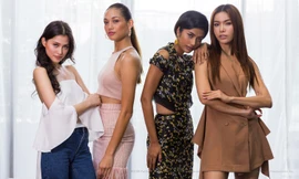 Minh Tú và các huấn luyện viên của Asia's Next Top Model.