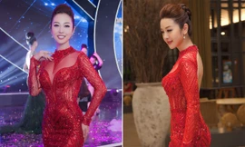 Jennifer Phạm mặc xuyên thấu, 'lấn át' dàn thí sinh Hoa hậu biển toàn cầu