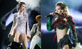 Thu Minh, Tóc Tiên khoe đường cong 'bỏng mắt' tại đại nhạc hội chào 2018