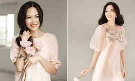 Hoa hậu Thu Thủy đẹp rực rỡ ở tuổi 43