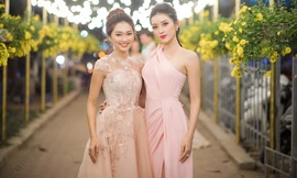 Á hậu Huyền My yêu kiều quyến rũ với váy lệch vai