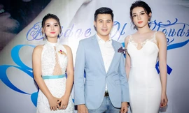 Á hậu Huyền My và các diễn viên chính của phim.