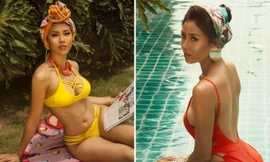 Nguyễn Loan mặc bikini nóng bỏng, đập tan tin đồn mặc quần độn vòng 3