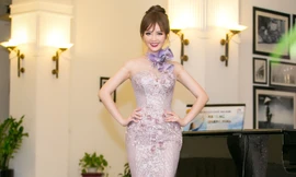 Á hậu Thuỵ Vân 'tái xuất' xinh đẹp sau 1 tháng nằm viện