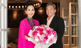 'Nữ hoàng ảnh lịch' Diễm My khoe ông xã đại gia trong tiệc sinh nhật