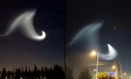 Vật thể lạ xuất hiện trên bầu trời Trung Quốc