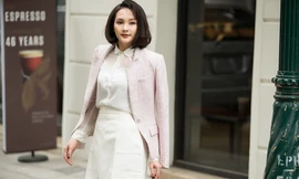 Bảo Thanh dịu dàng xuống phố đầu năm, 'bật mí' về dự án phim mới