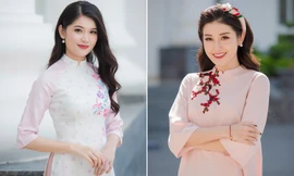 Á hậu Huyền My, Thuỳ Dung đọ sắc 'không tì vết' với áo dài màu pastel