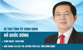 Bí thư Tỉnh ủy Bình Định Hồ Quốc Dũng