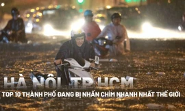 [Infogarphic] Hà Nội, TPHCM lọt top 10 thành phố đang bị nhấn chìm nhanh nhất thế giới
