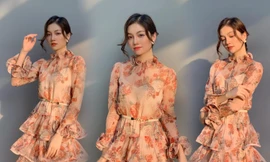 Người đẹp Bảo Hằng khoe nhan sắc ‘kẹo ngọt’ với đầm hoa