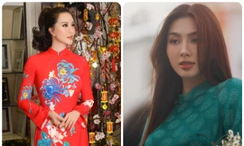 Mỹ nhân ảnh lịch Thanh Mai, Hoa hậu Thùy Tiên diện áo dài Tết xuống phố 