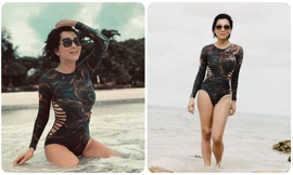 MC Kỳ Duyên khoe dáng đẹp như mơ với áo tắm ở tuổi 57 