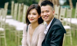 Lưu Đê Ly và ông xã Huy DX.