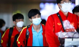 Hình ảnh tuyển Việt Nam hồi hương sau chiến dịch AFF Cup 2020