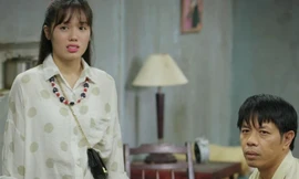 Trâm Anh trong phim "Cây táo nở hoa". Ảnh: Vieon Channel.