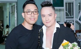 Nhạc sĩ Nguyễn Hồng Thuận và ca sĩ Cao Thái Sơn.