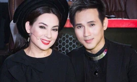 Nguyên Vũ và cố ca sĩ Phi Nhung. 