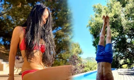 Hồng Nhung tung ảnh bikini và lộ cơ bắp bạn trai ngoại quốc gây tò mò?