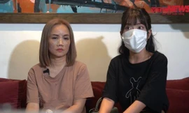 Diễn viên Hoàng Yến và con gái 