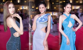 Top 3 Hoa hậu Việt Nam 2020 diện váy cắt xẻ khoe triệt để đường cong gợi cảm