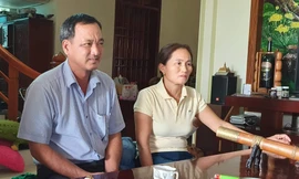 Bố mẹ tân Hoa hậu Đỗ Thị Hà: ông Đỗ Văn Tào và bà Cù Thị Hoa. 