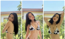 Bích Phương tung ảnh bikini họa tiết bò sữa nóng 'bỏng mắt’