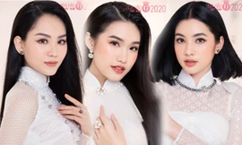 Thí sinh Huỳnh Nguyễn Mai Phương - SBD: 093; Doãn Hải My - SBD: 319; Nguyễn Thị Cẩm Đan - SBD: 171