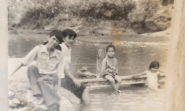 Tuổi niên thiếu, chúng tôi thường ra sông Thương tìm cảm xúc làm thơ. Ảnh: tư liệu 