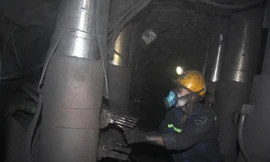 Lò chợ cơ giới hóa đồng bộ ở Công ty CP Than Hà Lầm đang cho công suất 1,2 triệu tấn than/năm