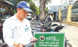Cty Khai thác điểm đỗ xe đang là đơn vị có nhiều bãi, điểm đỗ xe không dùng tiền mặt nhất tại Hà Nội