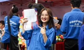 Sinh viên Học viện Báo chí và Tuyên truyền. Ảnh:ACC