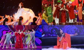 Dàn ca sĩ của sân khấu âm nhạc Tết Nguyên đán