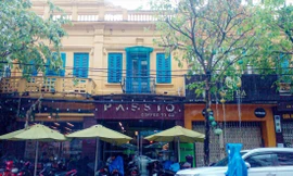 Nhà, đất tại số 49 và 51 Nguyễn Thái Học (Đà Nẵng) qua 5 lần thông báo đấu giá không ai mua. Ảnh: Nguyễn Thành