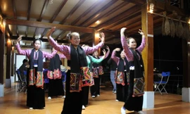 Nghệ thuật múa xòe Thái níu chân nhiều du khách. Ảnh: LỘC LIÊN