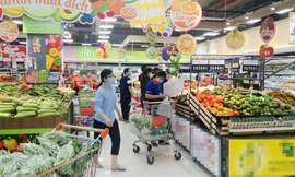 Theo các chuyên gia, cần có các quy định yêu cầu hàng nông sản, thực phẩm bán trong các siêu thị đạt chất lượng tương xứng như hàng xuất khẩu. Ảnh: V.M