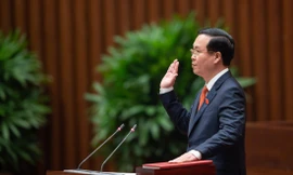 Chủ tịch nước Võ Văn Thưởng tuyên thệ trước Quốc hội. Ảnh: Như Ý